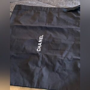 Brand new large authentic Chanel dust bag with string,never been used.Rare size!